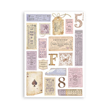 Stamperia Quiet Days Collection - A5 Washi Pad - 8 Adhesive Washi Sheets