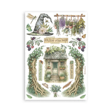 Stamperia Herbarium Silvae Collection - A5 Washi Pad - 8 Adhesive Washi Sheets