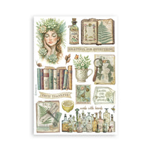 Stamperia Herbarium Silvae Collection - A5 Washi Pad - 8 Adhesive Washi Sheets