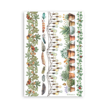 Stamperia Herbarium Silvae Collection - A5 Washi Pad - 8 Adhesive Washi Sheets