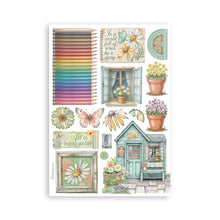 Stamperia Daisy Art Collection - A5 Washi Pad - 8 Adhesive Washi Sheets