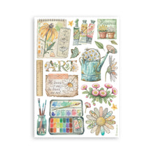 Stamperia Daisy Art Collection - A5 Washi Pad - 8 Adhesive Washi Sheets