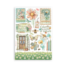 Stamperia Daisy Art Collection - A5 Washi Pad - 8 Adhesive Washi Sheets