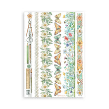 Stamperia Daisy Art Collection - A5 Washi Pad - 8 Adhesive Washi Sheets