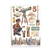 Stamperia - A New Beginning Collection - A5 Washi Pad - 8 Adhesive Washi Sheets