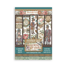 Stamperia - Gardens of Time Collection - A5 Washi Pad - 8 Adhesive Washi Sheets
