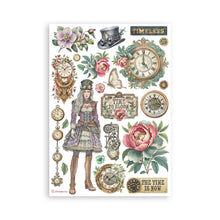 Stamperia - Gardens of Time Collection - A5 Washi Pad - 8 Adhesive Washi Sheets
