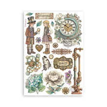 Stamperia - Gardens of Time Collection - A5 Washi Pad - 8 Adhesive Washi Sheets