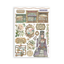Stamperia - Gardens of Time Collection - A5 Washi Pad - 8 Adhesive Washi Sheets