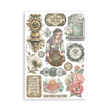 Stamperia - Gardens of Time Collection - A5 Washi Pad - 8 Adhesive Washi Sheets