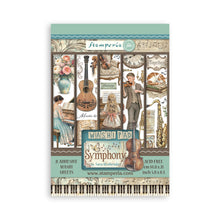 Stamperia Symphony Collection A5 Washi Pad – 8 Adhesive Washi Sheets
