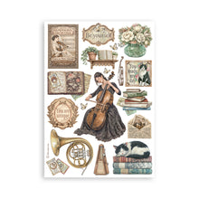 Stamperia Symphony Collection A5 Washi Pad – 8 Adhesive Washi Sheets