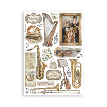Stamperia Symphony Collection A5 Washi Pad – 8 Adhesive Washi Sheets