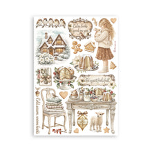 Stamperia - White Christmas - A5 Washi Pad – 8 Adhesive Washi Sheets