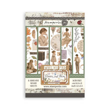 Stamperia Flowers and Poems Collection A5 Washi Pad – 8 Adhesive Washi Sheets
