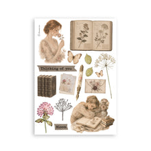 Stamperia Flowers and Poems Collection A5 Washi Pad – 8 Adhesive Washi Sheets
