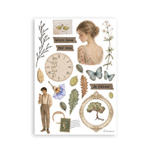 Stamperia Flowers and Poems Collection A5 Washi Pad – 8 Adhesive Washi Sheets