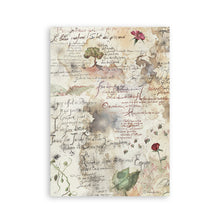 Stamperia Flowers and Poems Collection A5 Washi Pad – 8 Adhesive Washi Sheets