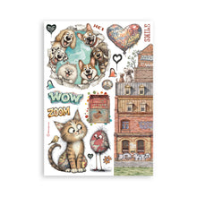 Stamperia Furry Friends 2 Collection A5 Washi Pad – 8 Adhesive Washi Sheets