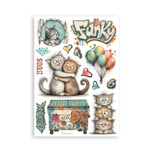 Stamperia Furry Friends 2 Collection A5 Washi Pad – 8 Adhesive Washi Sheets