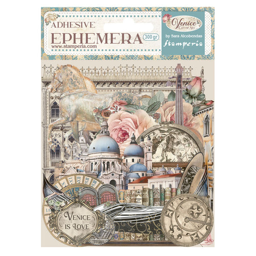 Stamperia - Venice City of Art - Ephemera with Adhesive backs  - DFLCT65