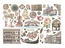 Stamperia - Venice City of Art - Ephemera with Adhesive backs  - DFLCT65