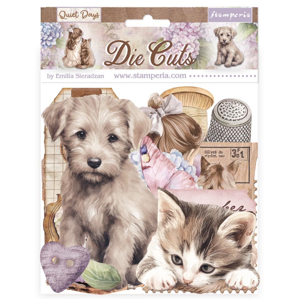 Stamperia - Quiet Days Collection - Die Cuts