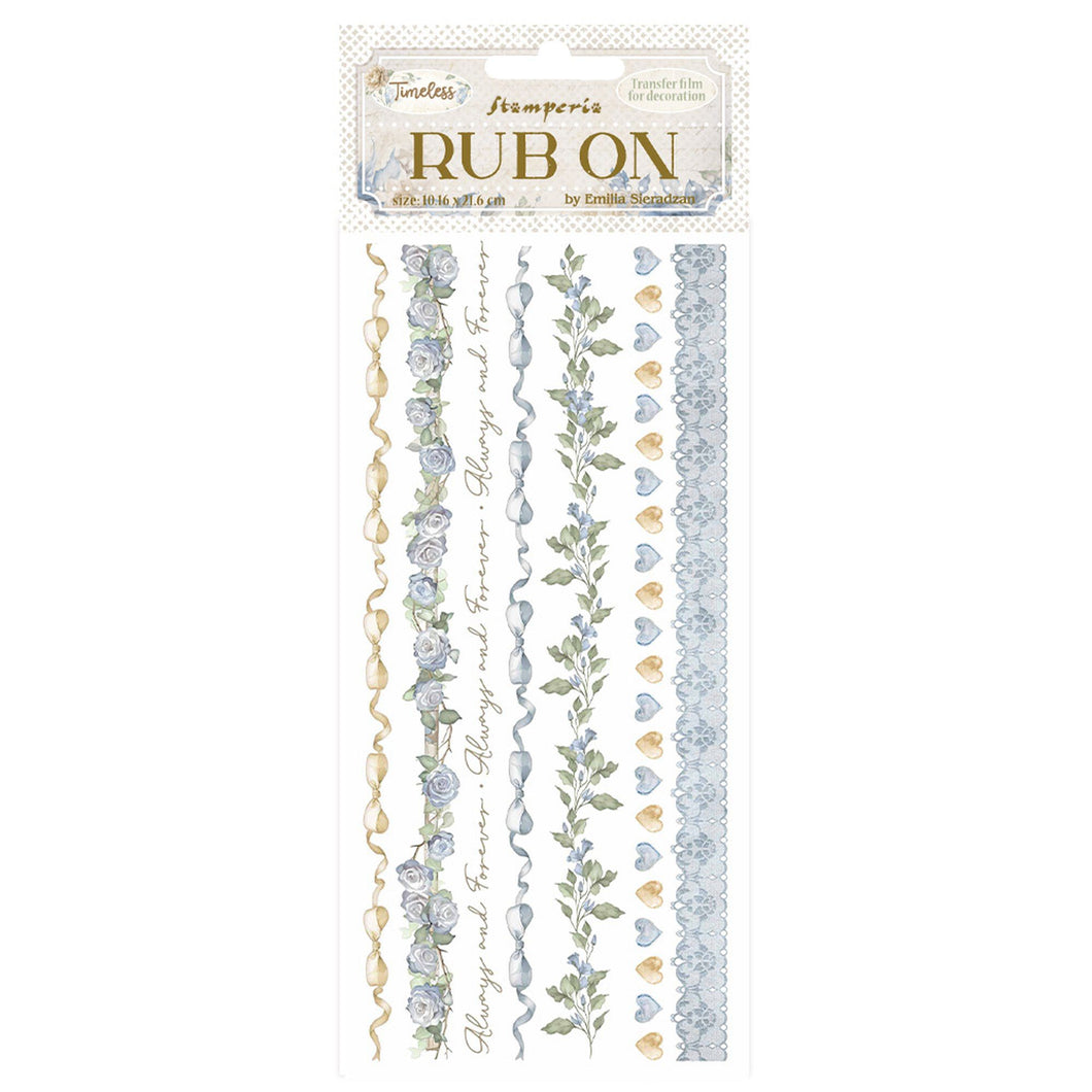 Stamperia Timeless Rub On  - Stripes - DFLRB165 - 10.16cm x 16.6cm