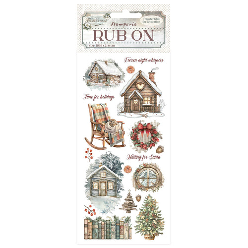 Stamperia Owl's House Collection - Rub On - Cottage - DFLRB178 - 10.16cm x 16.6cm