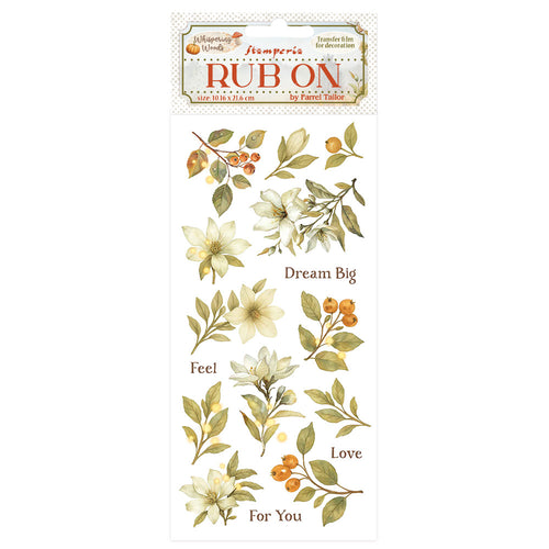 Stamperia - Whispering Woods Collection - Rub On - Dream Big - 10.16cm x 16.6cm
