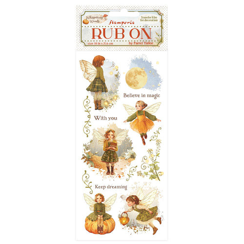 Stamperia - Whispering Woods Collection - Rub On - Fairies - 10.16cm x 16.6cm