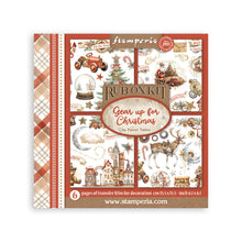 Stamperia - Gear Up For Christmas Collection - Rub On Kit - Assortment - 10.16cm x 16.6cm