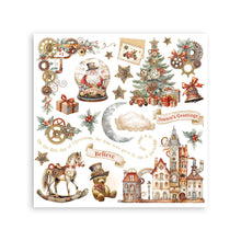 Stamperia - Gear Up For Christmas Collection - Rub On Kit - Assortment - 10.16cm x 16.6cm