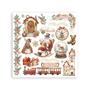 Stamperia - Gear Up For Christmas Collection - Rub On Kit - Assortment - 10.16cm x 16.6cm