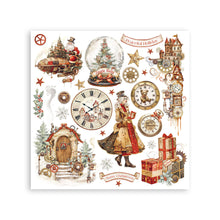 Stamperia - Gear Up For Christmas Collection - Rub On Kit - Assortment - 10.16cm x 16.6cm