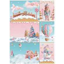 Stamperia - Candy Christmas- A4 Rice Paper Bundle (6 x papers) - SPDFSA4XCD