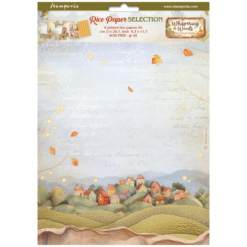 Stamperia - Whispering Woods Collection - A4 Rice Paper Pack of 6
