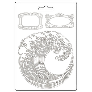 Stamperia Silent Sea Soft Maxi Mould A5 Wave - K3PTA5671