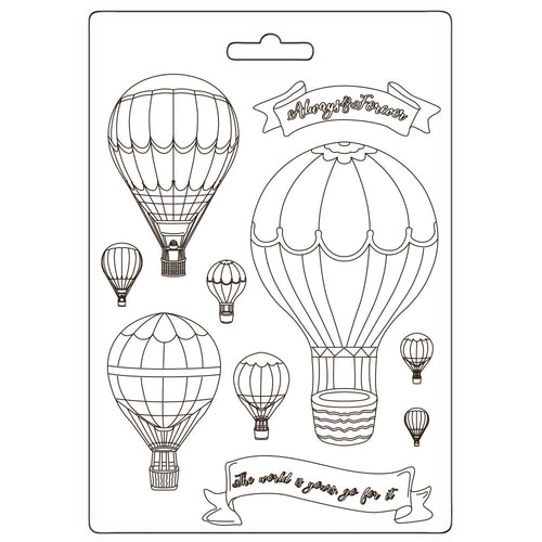 Stamperia Timeless Soft Maxi Mould A5 Balloon - K3PTA5672