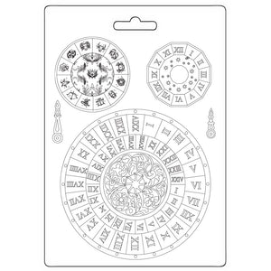 Stamperia Venice City of Art - Soft Maxi Mould A5 Clocks - K3PTA5673