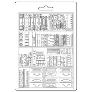 Stamperia Venice City of Art - Soft Maxi Mould A5 Books - K3PTA5674
