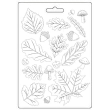 Stamperia Whispering Woods Collection - Soft Maxi Mould A5 - Leaves