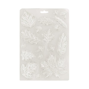 Stamperia Whispering Woods Collection - Soft Maxi Mould A5 - Leaves