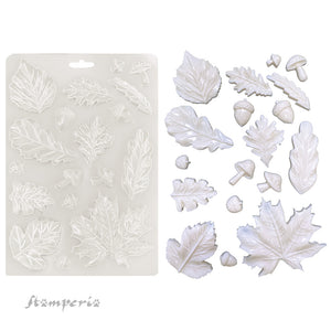 Stamperia Whispering Woods Collection - Soft Maxi Mould A5 - Leaves