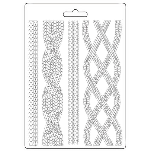 Stamperia Whispering Woods Collection - Soft Maxi Mould A5 - Rope