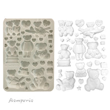 Stamperia Owl's House Collection - Silicone Mould - A5 Teddy Bear - SPKACMA557
