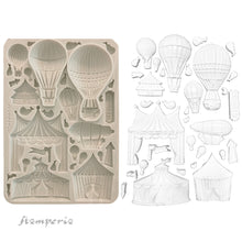 Stamperia Alice in Christmas Collection - Silicone Mould - A5 Circus & Air Balloons - SPKACMA568