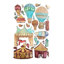 Stamperia Alice in Christmas Collection - Silicone Mould - A5 Circus & Air Balloons - SPKACMA568