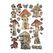 Stamperia Hidden Grove Silicone Mould - A5 Toadstool House - KACMA574