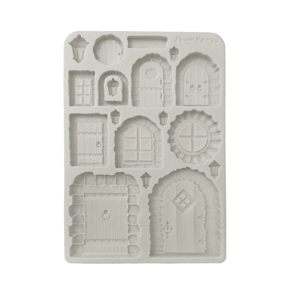 Stamperia Hidden Grove Silicone Mould - A5 Doors - KACMA576